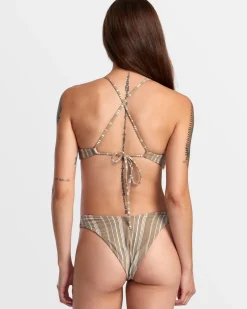 Women RVCA Bikini Bottoms|Bikini Bottoms>PINS LUREX V-FRONT FRENCH BIKINI BOTTOMS