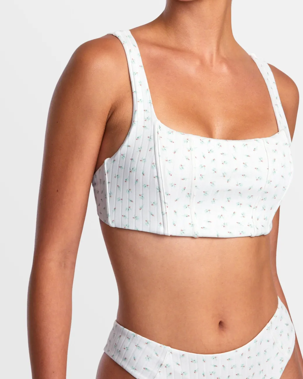 Women RVCA Bikini Tops|Bikini Tops>POINTE CORSET BIKINI TOP