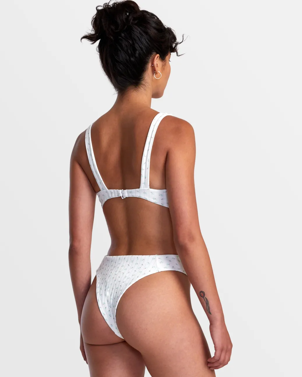 Women RVCA Bikini Bottoms|Bikini Bottoms>POINTE HIGH RISE CHEEKY BIKINI BOTTOMS