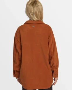 Women RVCA Jackets>POLAR BIRDIE SHACKET OVERSHIRT