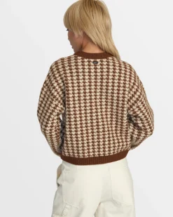 Women RVCA Sweaters>PREP SWEATER