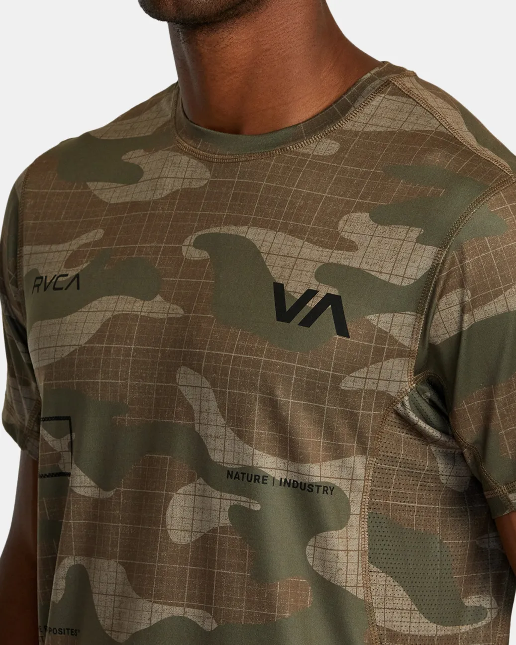 RVCA Workout Shirts|Tees / Tanks>RADIATE SPORT VENT TEE