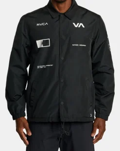 RVCA Jackets>RADIATE WINDBREAKER COACHES JACKET
