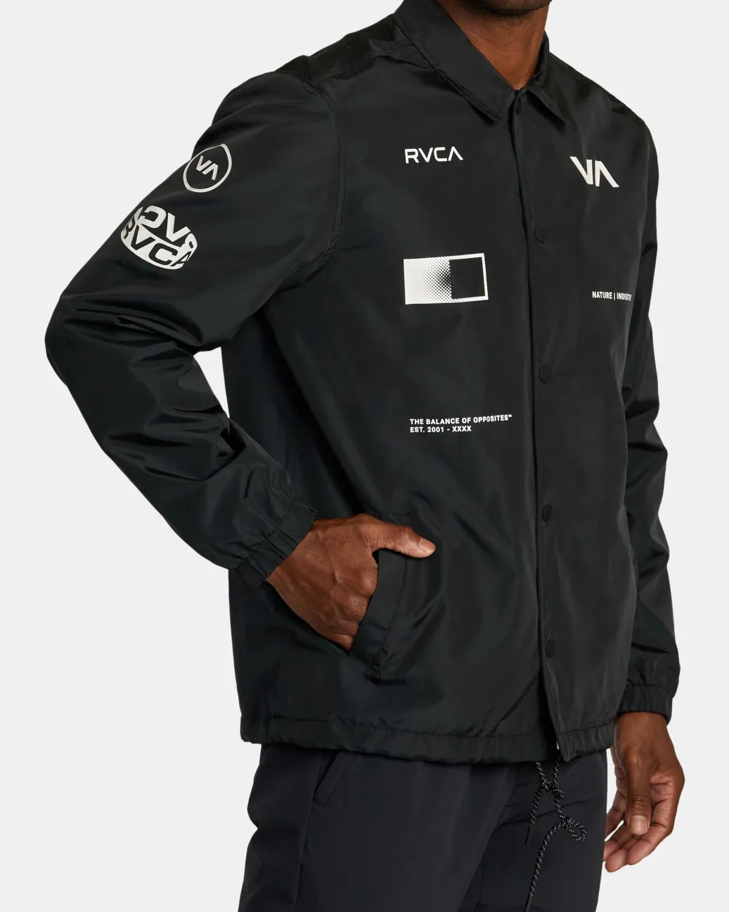 RVCA Jackets>RADIATE WINDBREAKER COACHES JACKET