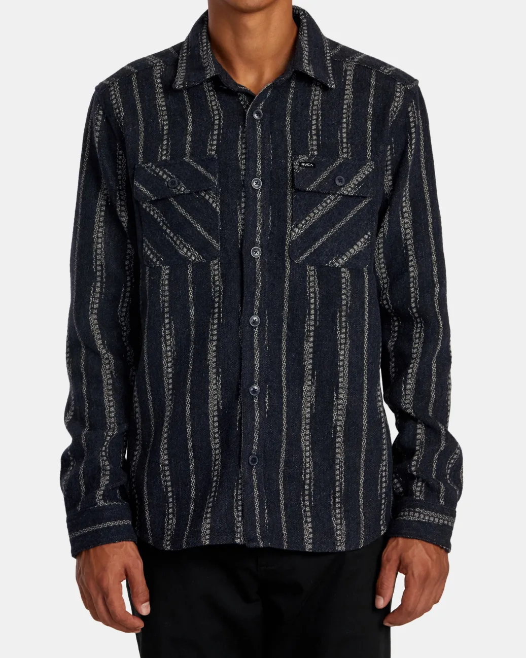 RVCA Shirts / Flannels>BLANKET LONG SLEEVE SHIRT