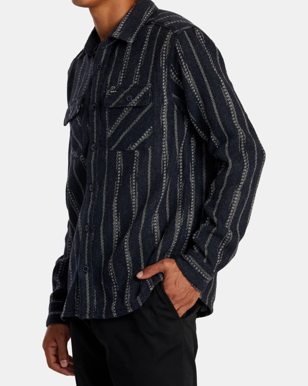 RVCA Shirts / Flannels>BLANKET LONG SLEEVE SHIRT