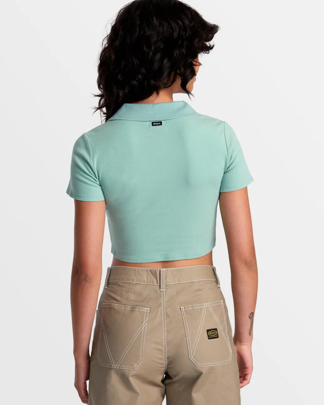 Women RVCA Tops>SELECTS CHASE POLO KNIT