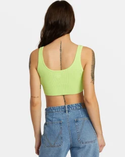 Women RVCA Tops>SELECTS ROUNDABOUT SWEATER TANK V-NECK SWEATER