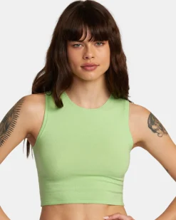 Women RVCA Tops>SELECTS SHIVER SWEATER TANK CREW NECK SWEATER