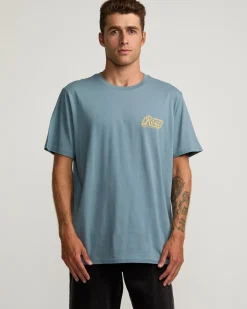 RVCA Tees / Tanks>SIGNATURE SHORT SLEEVE TEE