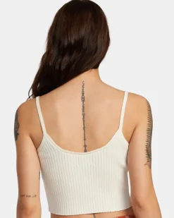 Women RVCA Sweaters|Tops>SILHOUETTE KNITTED TANK