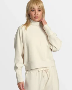 Women RVCA Tops>SOFIE WAFFLE MOCK NECK