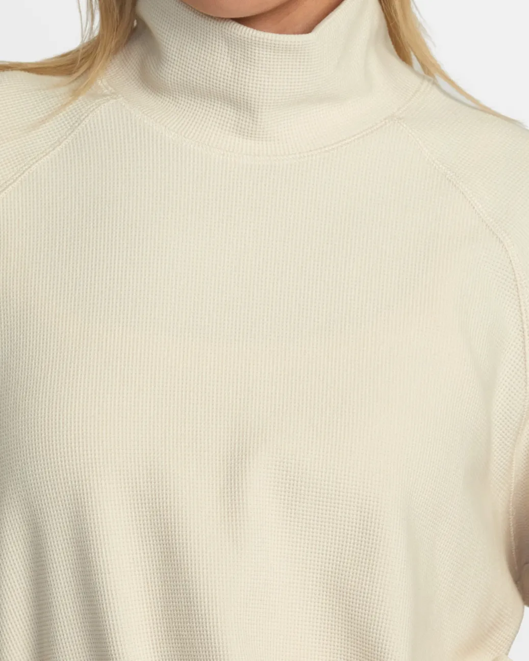 Women RVCA Tops>SOFIE WAFFLE MOCK NECK