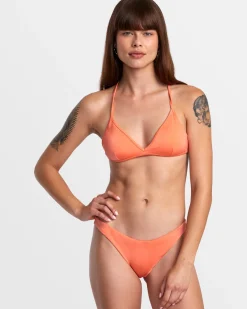 Women RVCA Bikini Bottoms|Bikini Bottoms>SOLID SHIMMER MEDIUM BIKINI BOTTOMS