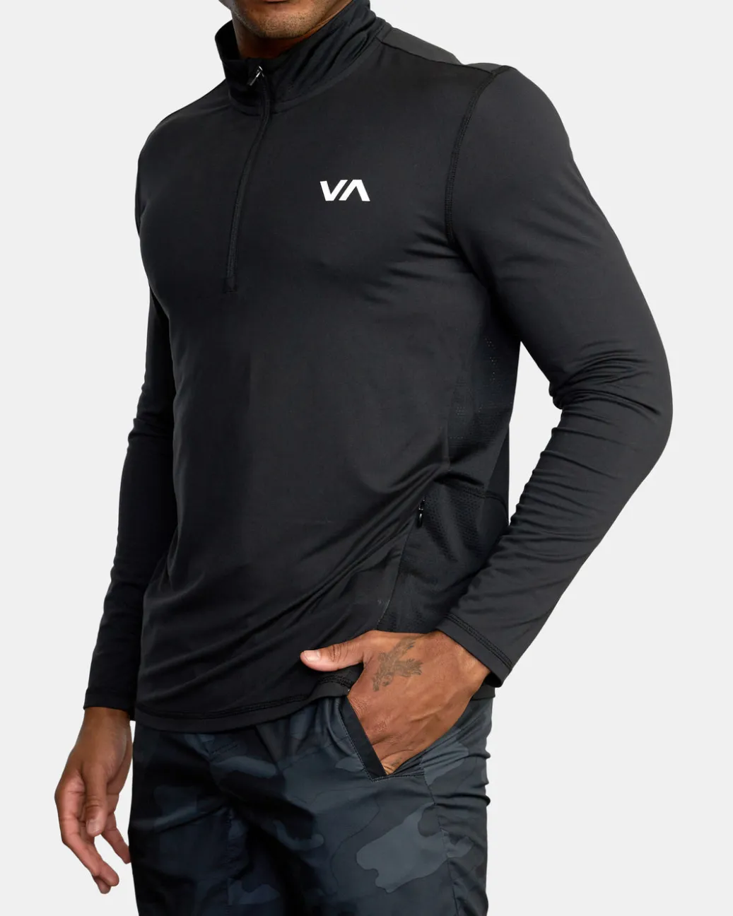 RVCA Workout Pullovers / Hoodies|Workout Shirts>SPORT VENT HALF-ZIP PULLOVER