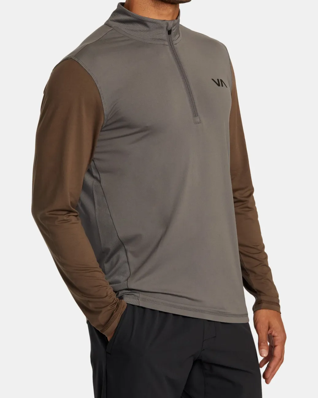 RVCA Workout Pullovers / Hoodies|Workout Shirts>SPORT VENT HALF-ZIP PULLOVER