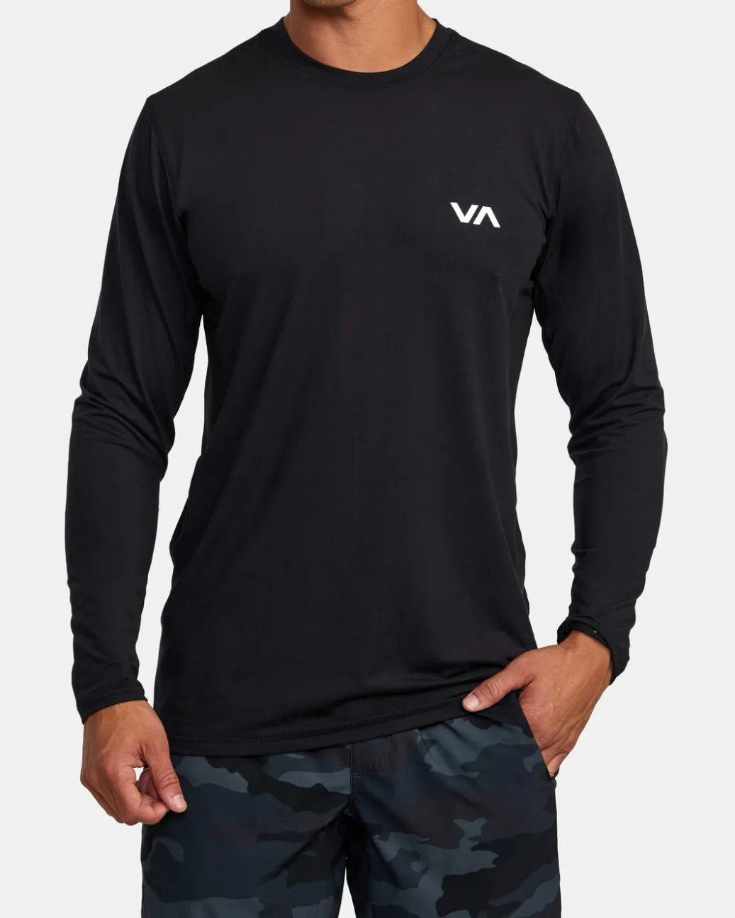 RVCA Workout Shirts|Tees / Tanks>SPORT VENT LONG SLEEVE TEE