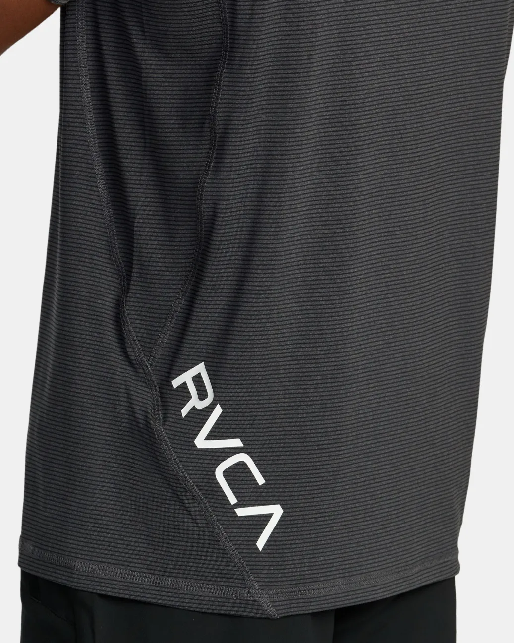 RVCA Workout Shirts|Tees / Tanks>SPORT VENT STRIPE TECHNICAL SHORT SLEEVE TOP