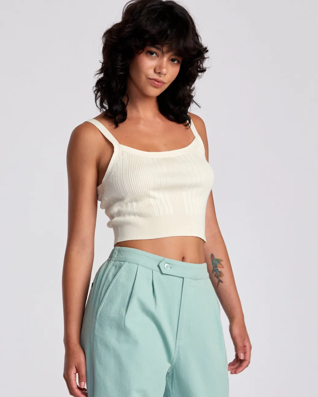 Women RVCA Tops>TATUM SWEATER TANK TOP