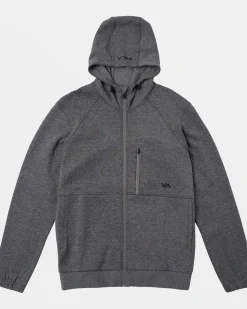 RVCA Workout Pullovers / Hoodies|Hoodies / Sweatshirts>TECH ZIP-UP FLEECE HOODIE II