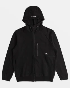 RVCA Workout Pullovers / Hoodies|Hoodies / Sweatshirts>TECH ZIP-UP FLEECE HOODIE II