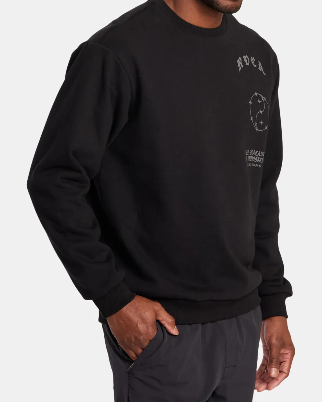 RVCA Workout Pullovers / Hoodies|Hoodies / Sweatshirts>VA BARB CREW NECK SWEATSHIRT
