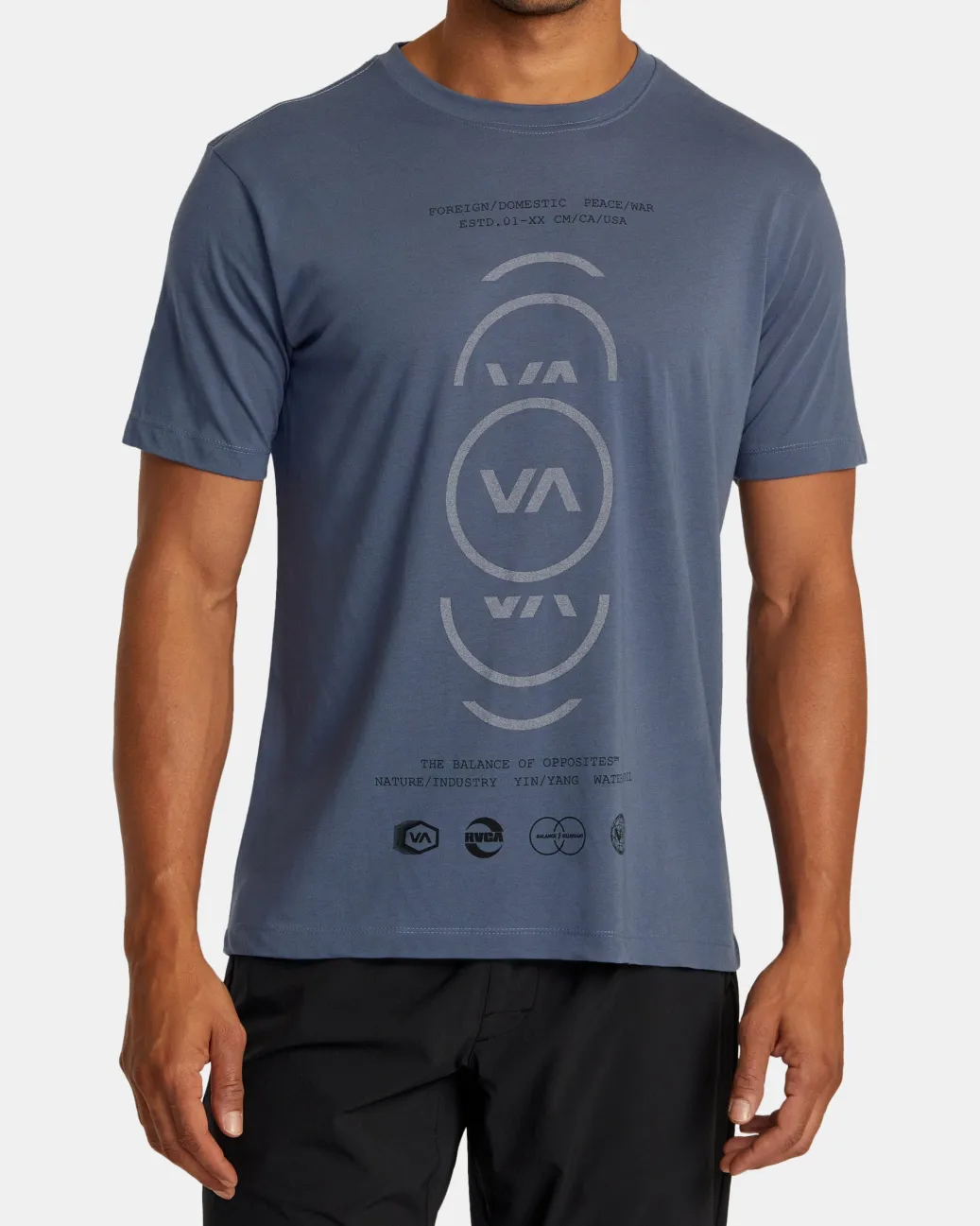 RVCA Workout Shirts|Tees / Tanks>VA CIRCLE SPLITTER TEE