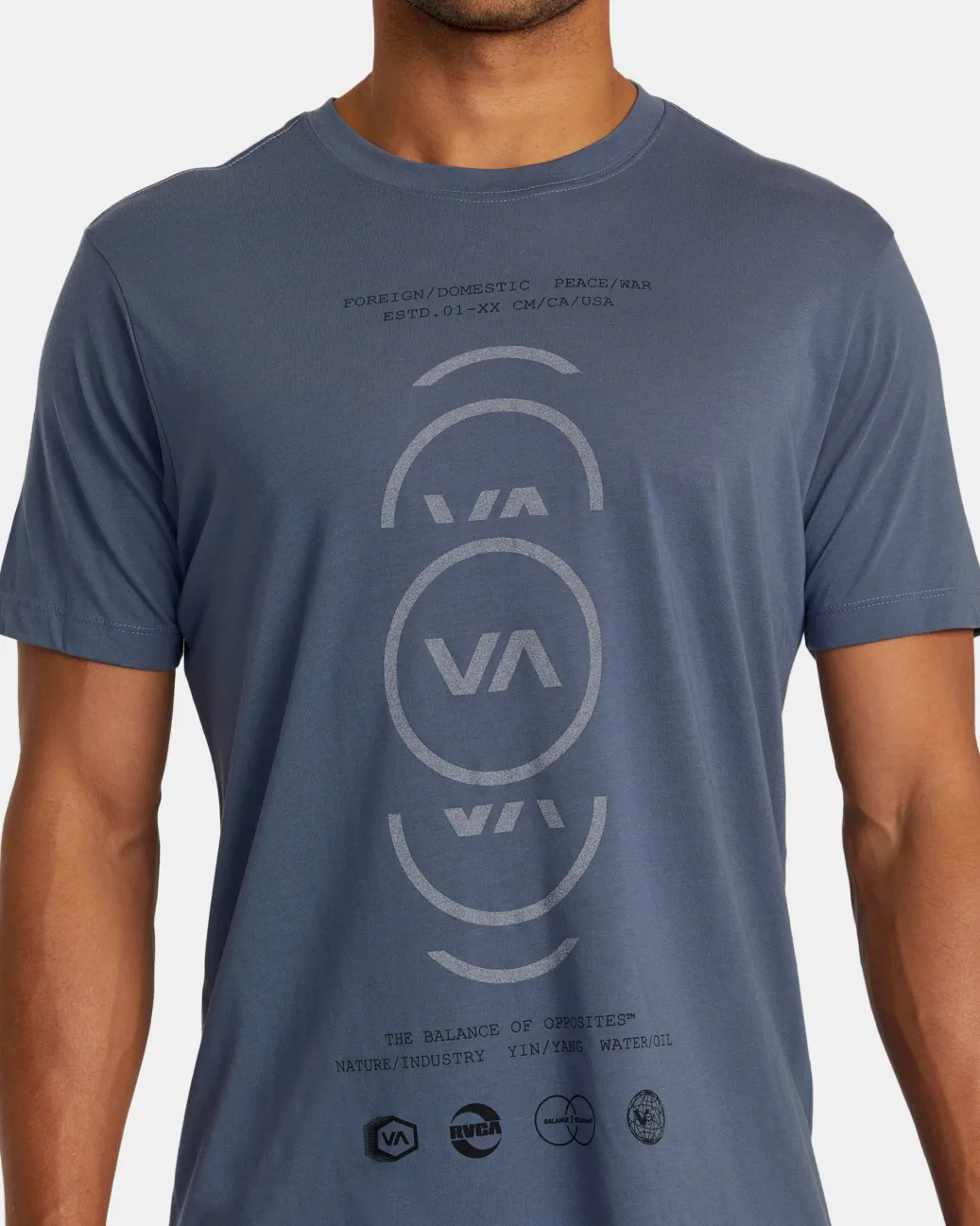 RVCA Workout Shirts|Tees / Tanks>VA CIRCLE SPLITTER TEE