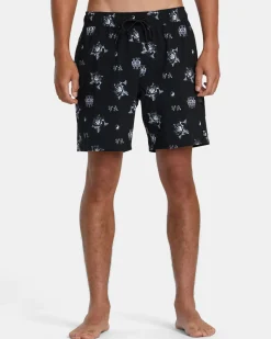 RVCA 16"-17" Outseam>VA ELASTIC WAIST BENJ BOARDSHORTS 17''