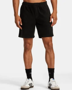 RVCA Athletic Shorts|Athletic Shorts>VA ESSENTIAL MICRO FLEECE SHORT 18"