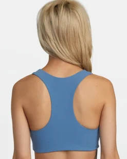 Women RVCA Compression Clothing|Sport Bras>VA ESSENTIAL MID II BRA