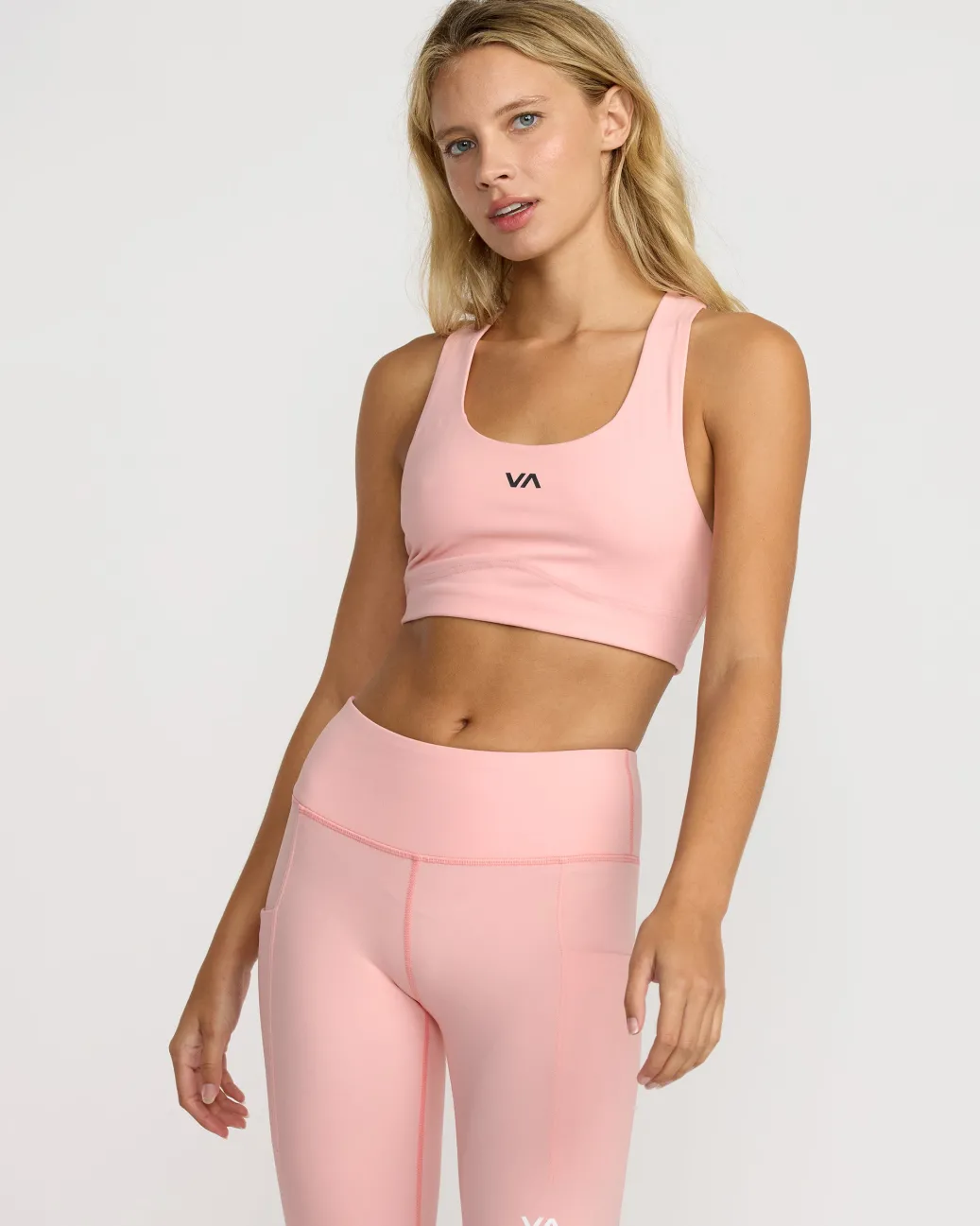 Women RVCA Compression Clothing|Sport Bras>VA ESSENTIAL MID II BRA