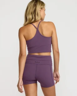 Women RVCA Compression Clothing|Athletic Shorts>VA ESSENTIAL POCKET SHORT II SHORTS