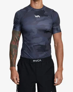 RVCA Compression Clothing>VA SPORT SHORT SLEEVE RASHGUARD
