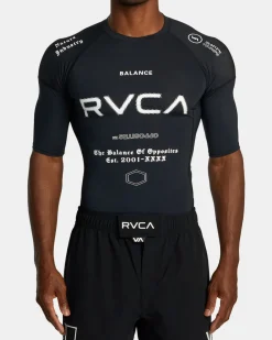 RVCA Compression Clothing>VA SPORT SHORT SLEEVE RASHGUARD