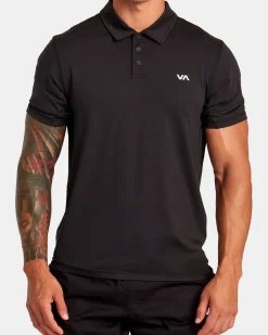 RVCA Workout Shirts|Tees / Tanks>VA SPORT VENT TECHNICAL POLO SHIRT