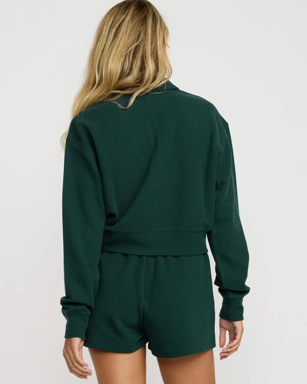 Women RVCA Workout Tops|Tops>WAFFLE JERSEY TOP