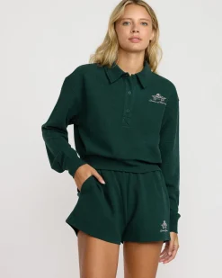 Women RVCA Athletic Shorts>WAFFLE POPS SHORT