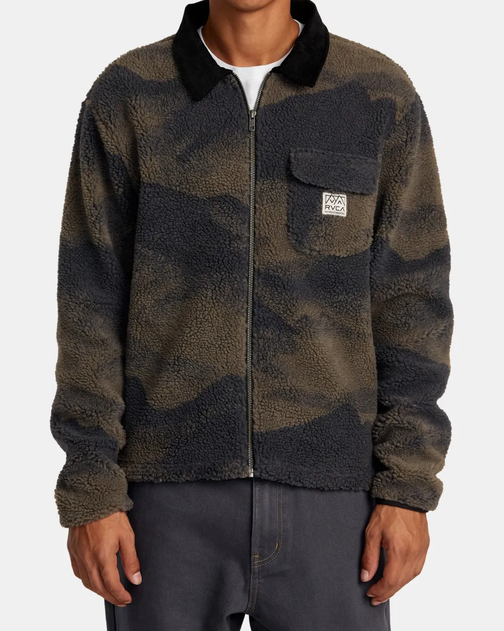 RVCA Jackets>WALKER SHERPA JACKET