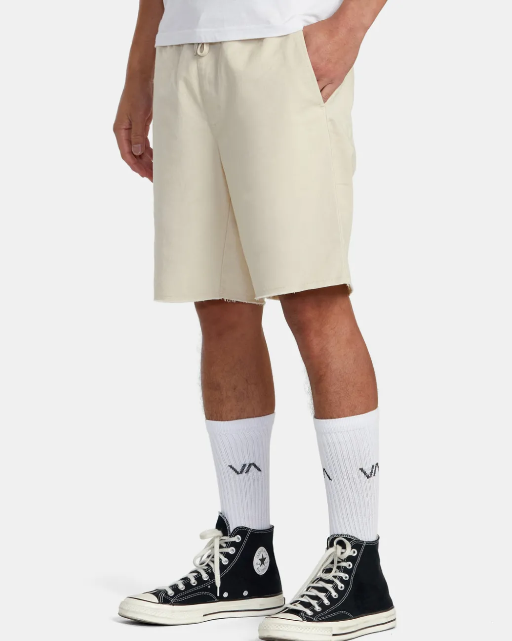 RVCA Shorts / Hybrids>WEEKEND ELASTIC WAIST SHORTS