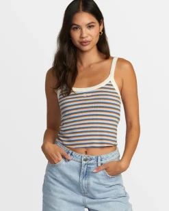 Women RVCA Tops>WESTSIDE CROP TOP
