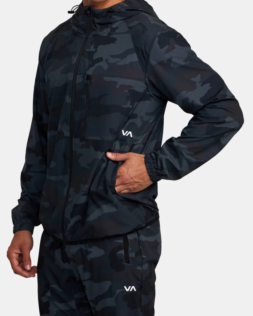 RVCA Workout Jackets|Jackets>YOGGER ZIP-UP HOODED JACKET II